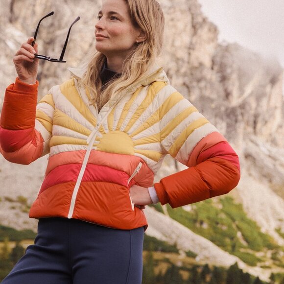 NWT Marine Layer Sunbeam Puffer Jacket Womens XS S M L Retro Coat Winter Outdoor - Picture 2 of 12